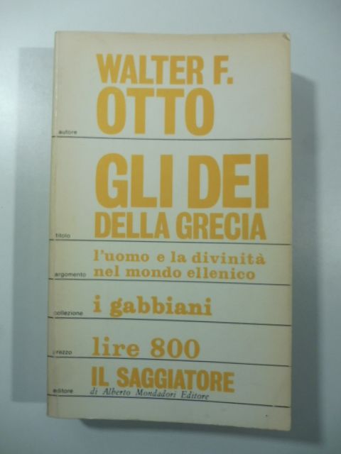 Gli dèi della Grecia. L'immagine del divino riflessa dallo spirito greco